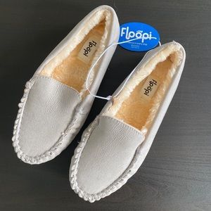 Womens Grey Floopi Slippers 6
